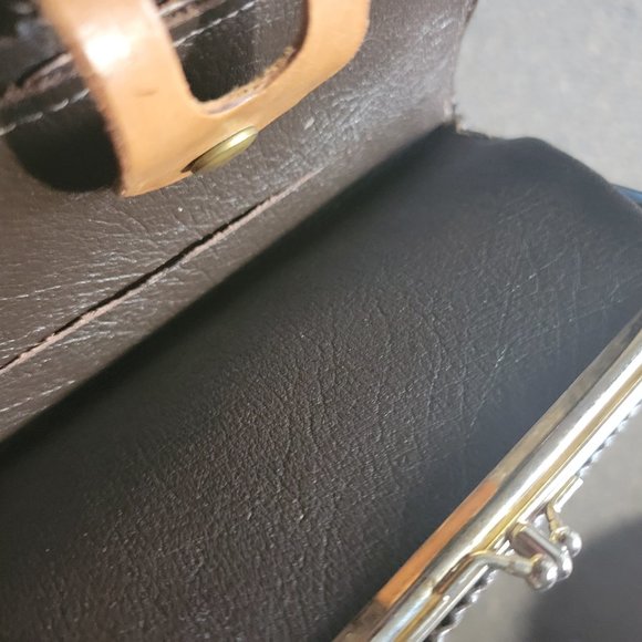 Gorgeous Vintage Southwest Style Hand tooled Bird and Flower Leather Wallet - Picture 9 of 9